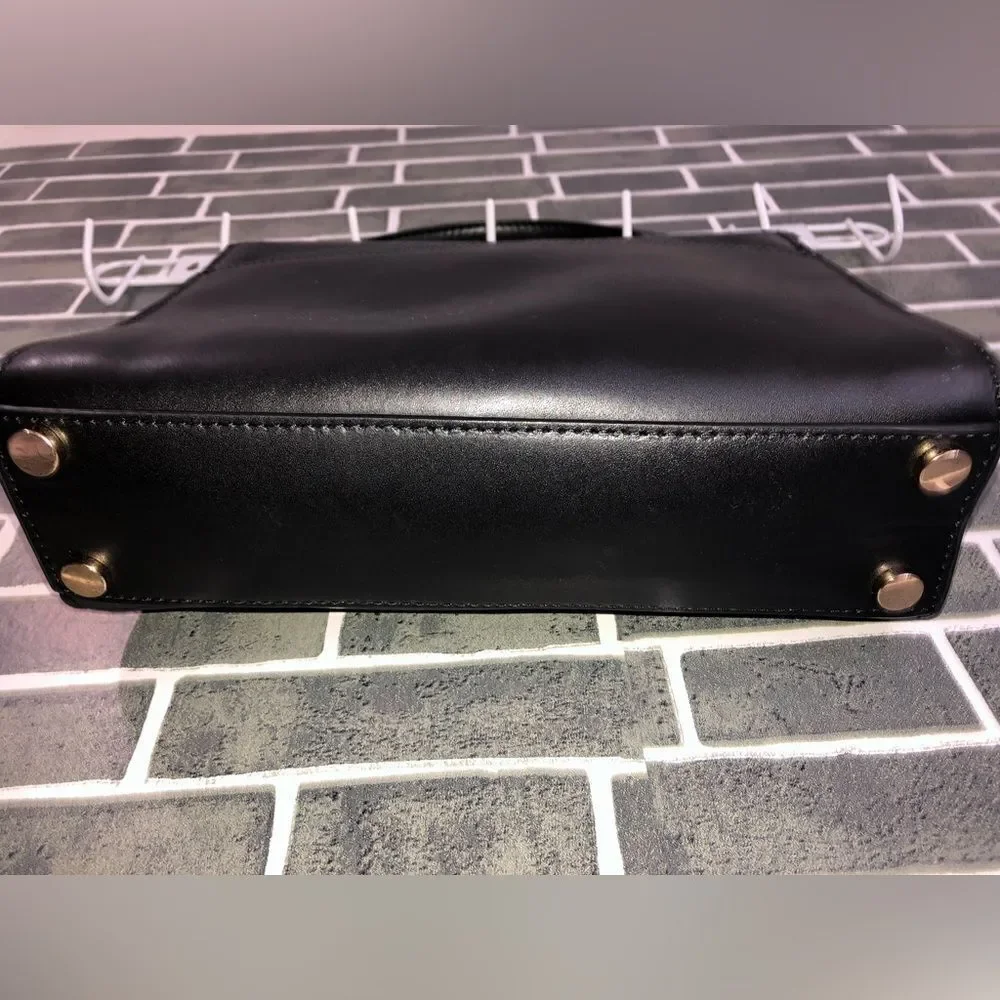 Michael Kors Black and gold python, Sloane crossbody